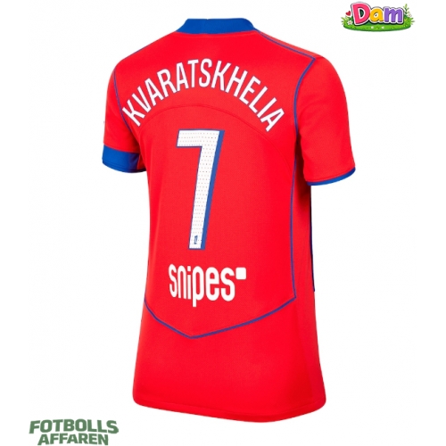 Paris Saint-Germain Khvicha Kvaratskhelia #7 Tredje Tröja Kvinnor 2025-26 Kortärmad